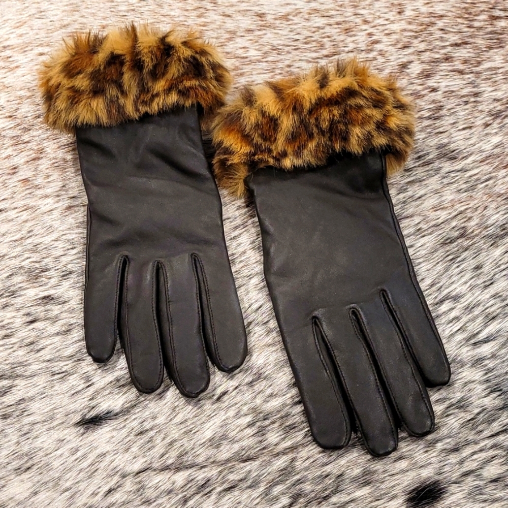 Brown Leather Driving Glove